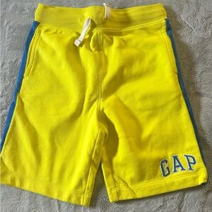 GAP Kids Bright Yellow Shorts with Blue Trim